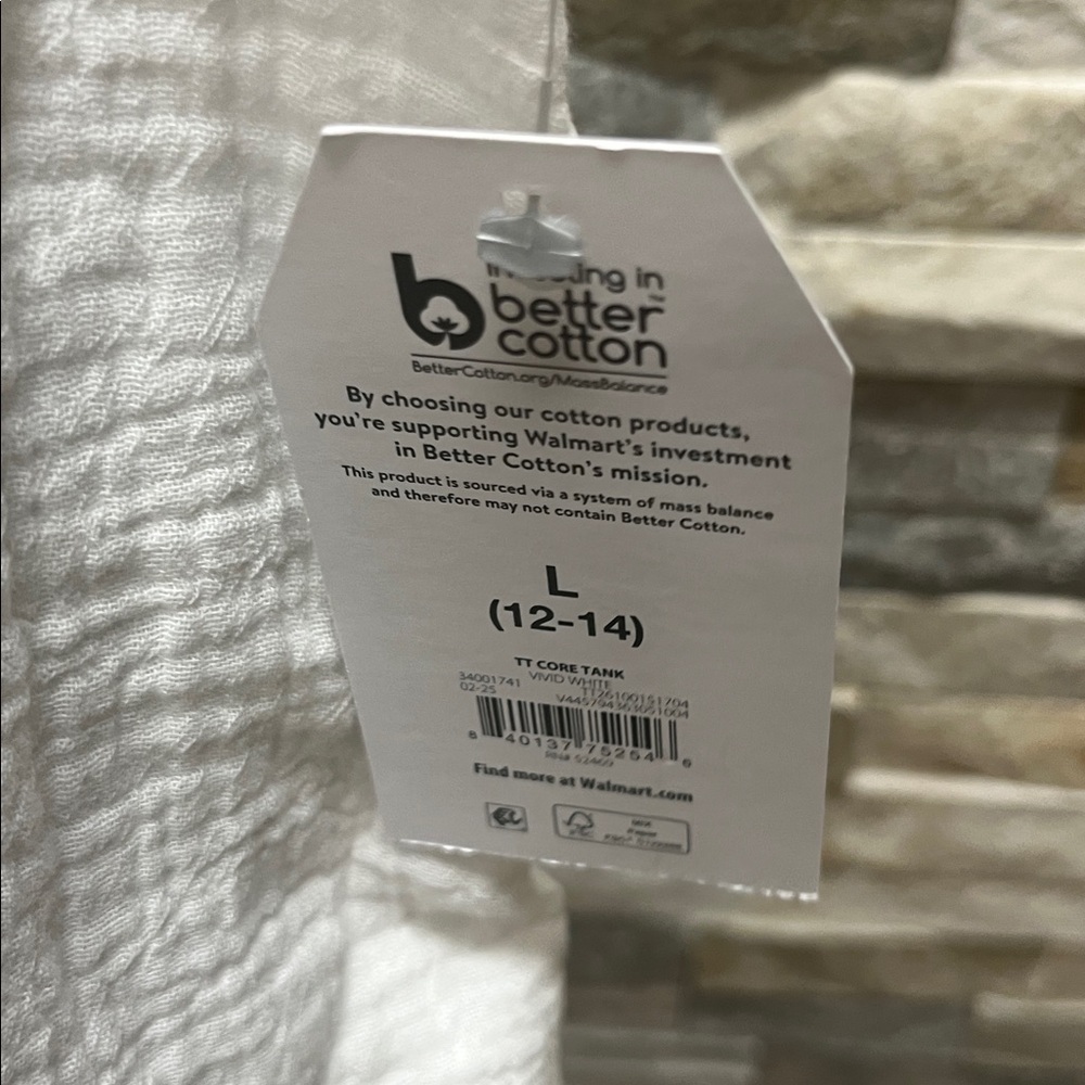 New Time & Tru Sleeveless Textured White Blouse - Picture 7 of 8